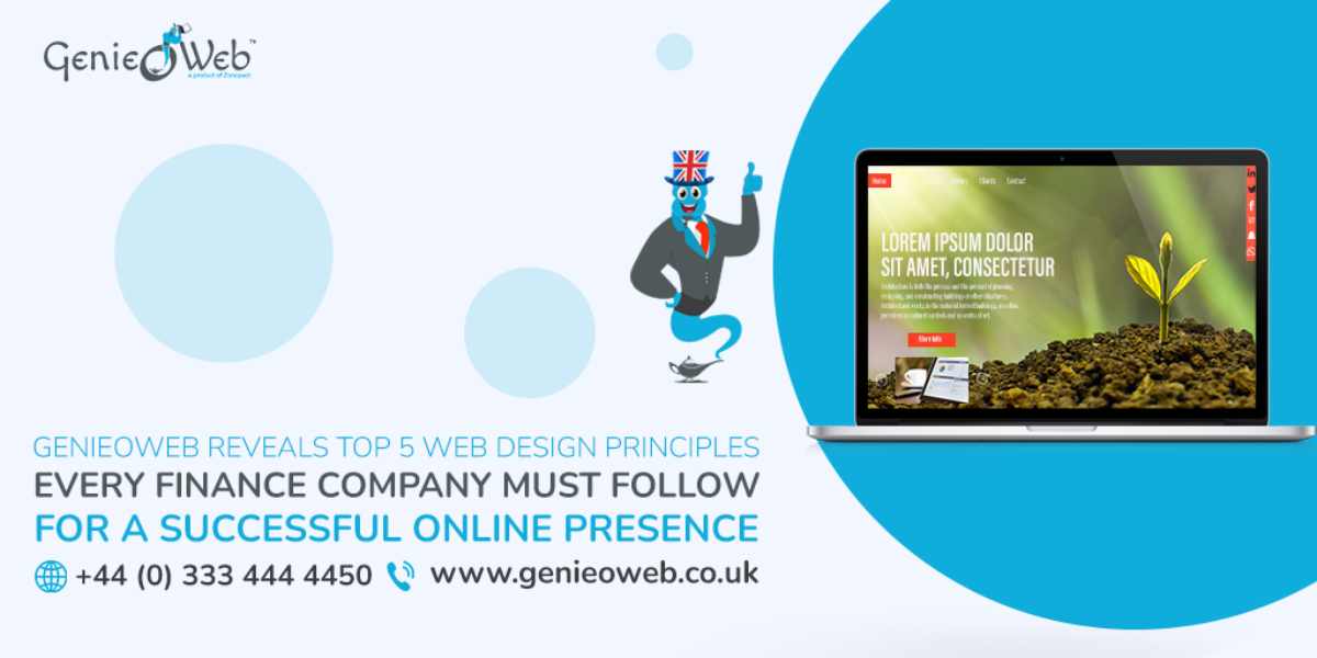 GenieoWeb Reveals Top 5 Web Design Principles Every Finance Company Must Follow for a Successful Online Presence